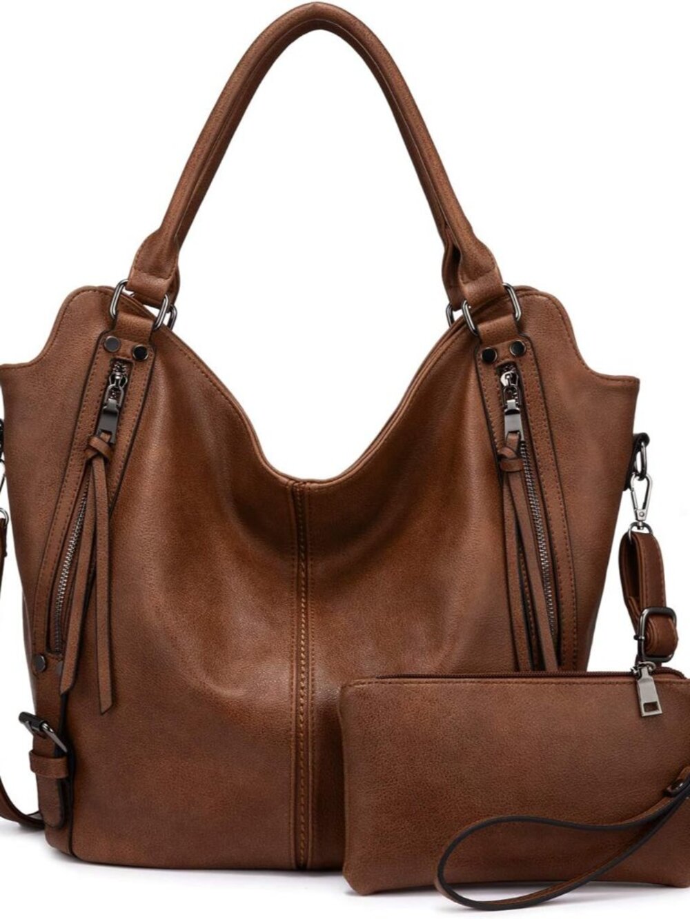 Tote Bag for Women PU Leather Shoulder Bags Fashion Hobo Bags Large Purse and Ha